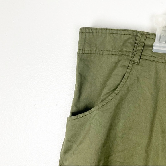 MOTTO Olive Green Front And Back Pockets Maxi Skirt, Size 26W - Picture 8 of 14